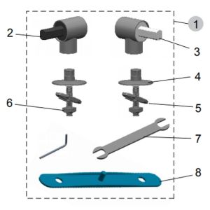 Ideal Standard Softmood T2326BJ set van 2 scharnieren chroom (vanaf 01/09/2012) *niet meer leverbaar*
