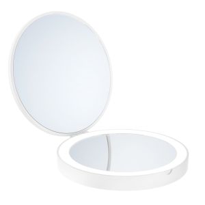 Smedbo Outline Lite FX627 reisspiegel met led verlichting 1x en 7x wit