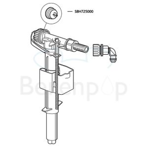 Sphinx S8H920000 vlotterkraan 60K1 *niet meer leverbaar*