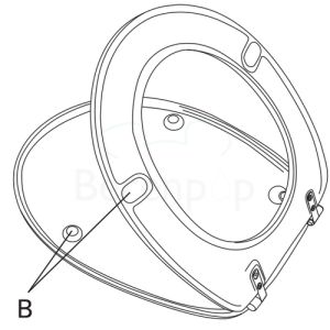 Villeroy en Boch O.Novo / Omnia Classic 88230161 set vaste scharnieren chroom