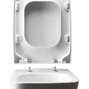 Pressalit Plan 780000-D98999 toiletzitting met deksel wit