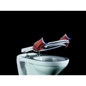 Pressalit Scandinavia PLUS 758035-D05999 toiletzitting met deksel rood