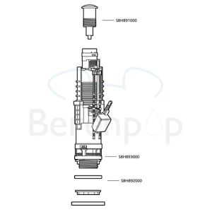 Sphinx S8H881000 uitstroommechanisme DF 1 *niet meer leverbaar*