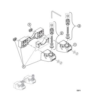 Villeroy en Boch 92238200 Suprafix 3.0 schroef met kooimoer