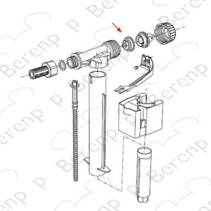 Wisa 8050800311 membraan voor vlotterkraan