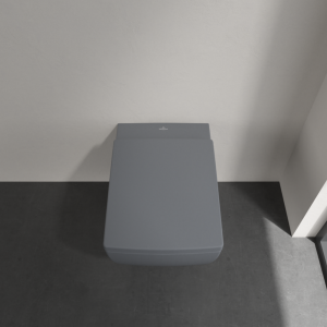 Villeroy en Boch Memento 2.0 8M24S1I4 toiletzitting met deksel Graphite