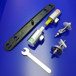 Geberit 244.202.00.1 set scharnieren voor wc-zitting SC QR F260