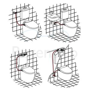 Diaqua Lavalino 31169641 toiletzitting (douchetoiletzitting) met deksel wit
