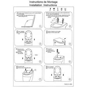 SFA Sanibroyeur Sanicompact C43/48 NP101085 (NP100103 / SED100181) toiletzitting met deksel wit