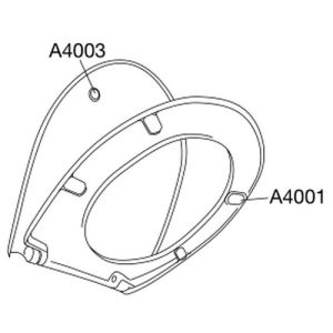 Pressalit 716 716000-D94999 toiletzitting met deksel wit