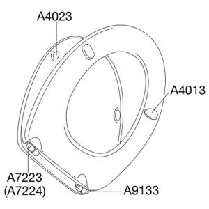 Pressalit Dania 982000-B47999 toiletzitting met deksel wit