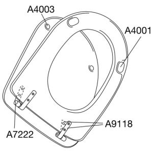 Pressalit Magnum 104000-B33999 toiletzitting met deksel wit