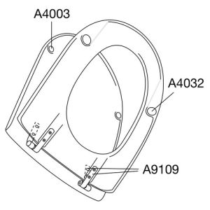 Pressalit Objecta D 172011-BA1999 toiletzitting met deksel wit polygiene
