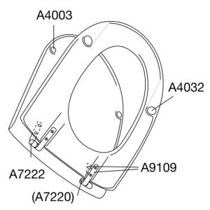 Pressalit Objecta D 172011-BR7999 toiletzitting met deksel wit polygiene