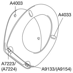 Pressalit T2 316000-UN3999 toiletzitting met deksel wit