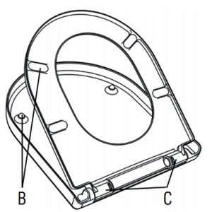 Villeroy en Boch (Omnia) Architectura 98M9C101 toiletzitting met deksel wit