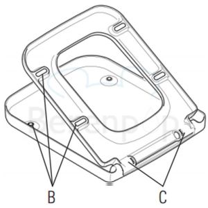 Villeroy en Boch (Omnia) Architectura 9M58S101 toiletzitting met deksel wit