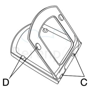 Villeroy en Boch Bellevue 98M2S101 toiletzitting met deksel wit