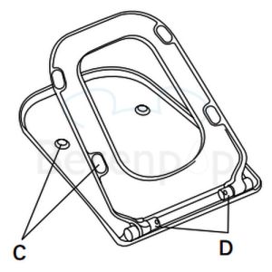 Villeroy en Boch Joyce Slimseat 9M62S101 toiletzitting met deksel wit