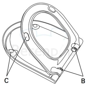 Villeroy en Boch Subway 2.0 Compact 9M69Q101 toiletzitting met deksel wit