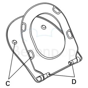 Villeroy en Boch Subway Slimseat 9M65S101 toiletzitting met deksel wit