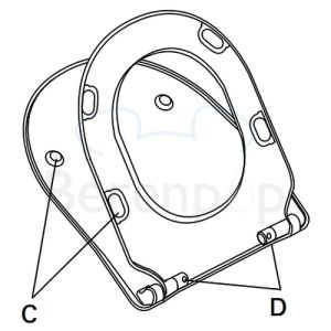 Villeroy en Boch Subway Slimseat 9M65S1R3 toiletzitting met deksel pergamon *niet meer leverbaar*