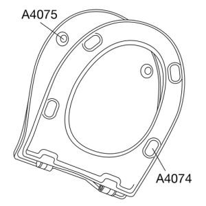 Pressalit Objecta D Pro 998111-DF7999 toiletzitting met deksel zwart polygiene