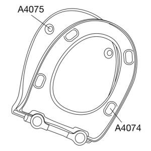 Pressalit Projecta Solid Pro 1002011-DG4925 toiletzitting met deksel wit polygiene