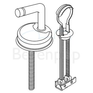 Villeroy en Boch Architectura - Subway 92240861 set vaste scharnieren chroom