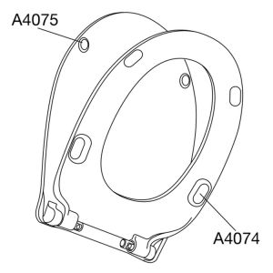 Pressalit Chilli 1076000-DL2999 toiletzitting met deksel wit