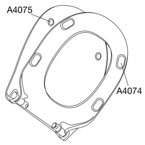 Pressalit Connexion 1134011-DM4999 toiletzitting met deksel wit polygiene