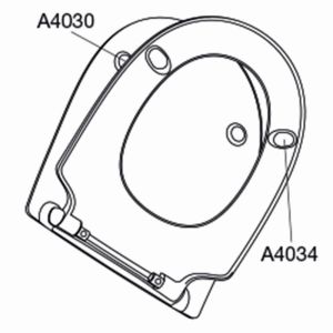 Pressalit Project 300 Pro 1194011-DH9999 toiletzitting met deksel wit