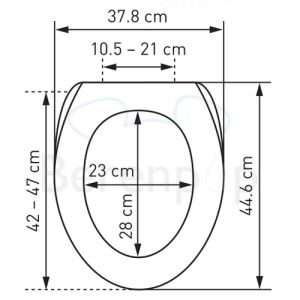 Diaqua Brillant 31171701 toiletzitting met deksel shiny motief Lotus