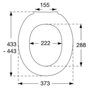 Pressalit 1000 304000-BG4999 toiletzitting met deksel wit