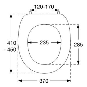 Pressalit 2000 124000-B13999 toiletzitting met deksel wit