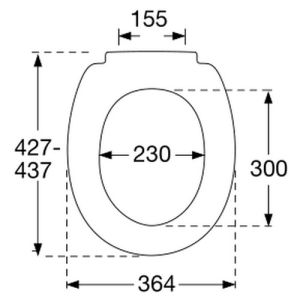 Pressalit 716 716000-D94999 toiletzitting met deksel wit