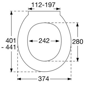 Pressalit 718 718000-D59999 toiletzitting met deksel wit