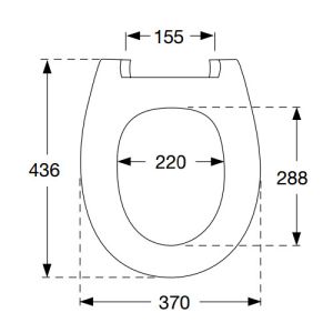 Pressalit Calmo 556273-BZ5999 toiletzitting met deksel pergamon
