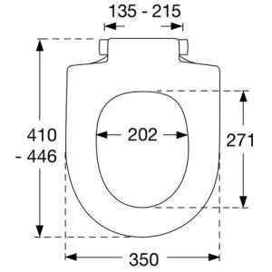 Pressalit Delight 492000-D09999 toiletzitting met deksel wit