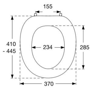 Pressalit Objecta 53011-UN4999 toiletzitting zonder deksel wit polygiene
