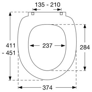 Pressalit Scandinavia PLUS 758112-D05999 toiletzitting met deksel antracietgrijs