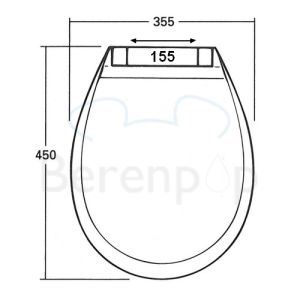 Sphinx 280 S8H51306000 toiletzitting met deksel wit *niet meer leverbaar*