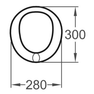 Sphinx 300 Kids S8H51101020 toiletzitting (kinderzitting) zonder deksel rood *niet meer leverbaar*