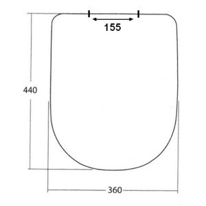 Sphinx 315 S8H532SC000 toiletzitting met deksel wit *niet meer leverbaar*
