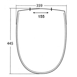 Sphinx 340 S8H5N011000 toiletzitting met deksel wit *niet meer leverbaar*