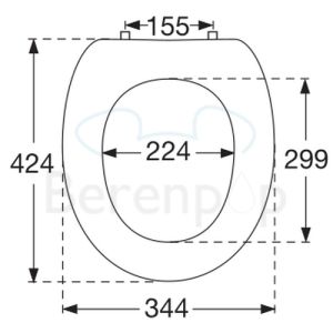 Villeroy en Boch Amadea 881061R1 toiletzitting met deksel wit