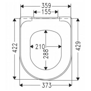 Villeroy en Boch (Omnia) Architectura 98M9C101 toiletzitting met deksel wit