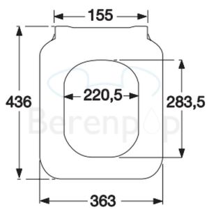Villeroy en Boch (Omnia) Architectura Slimseat 9M81S101 toiletzitting met deksel wit