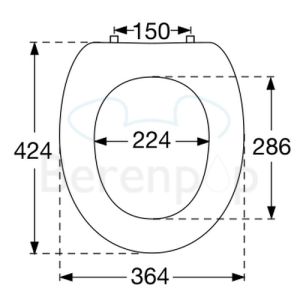 Villeroy en Boch Arriba 88266101 toiletzitting met deksel wit *niet meer leverbaar*