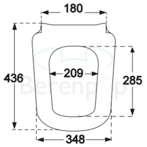 Villeroy en Boch Joyce 9M52S1R3 toiletzitting met deksel pergamon *niet meer leverbaar*
